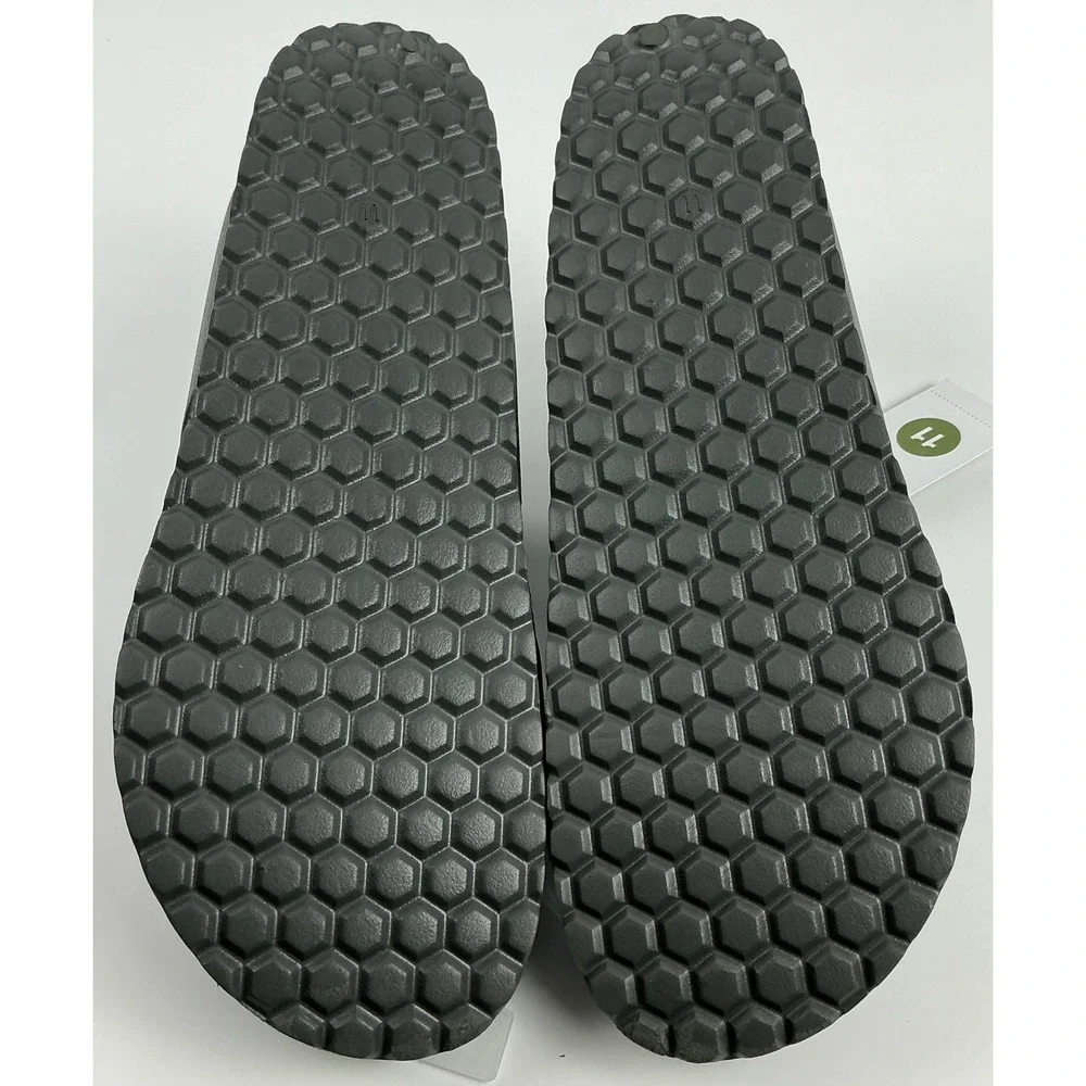Goodfellow & Co.‎ Men's Two Band Buckle Slide Sandals - Dark Gray, Size 11